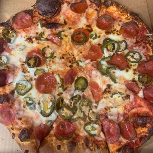Pepperoni & Jalapeno Pizza.